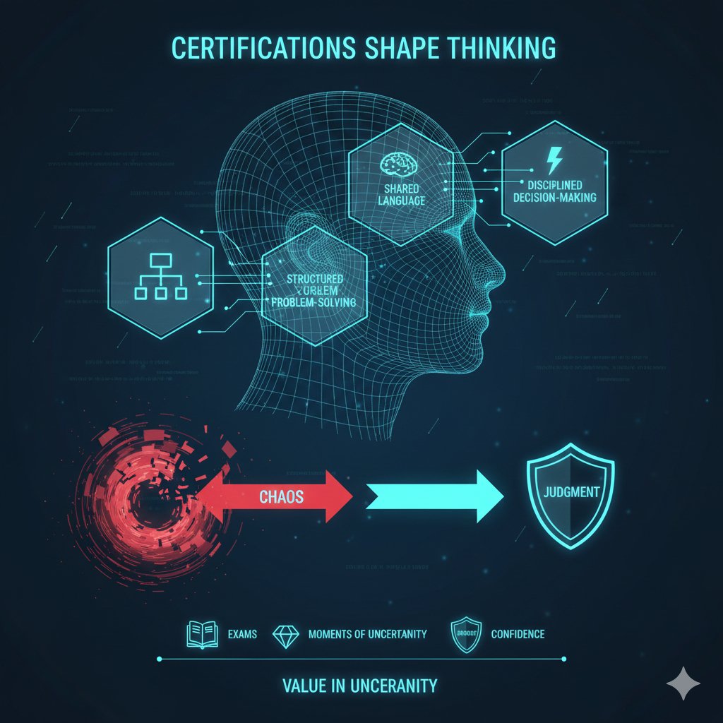 Certifications and leadership thinking